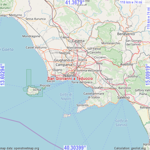 San Giovanni a Teduccio on map