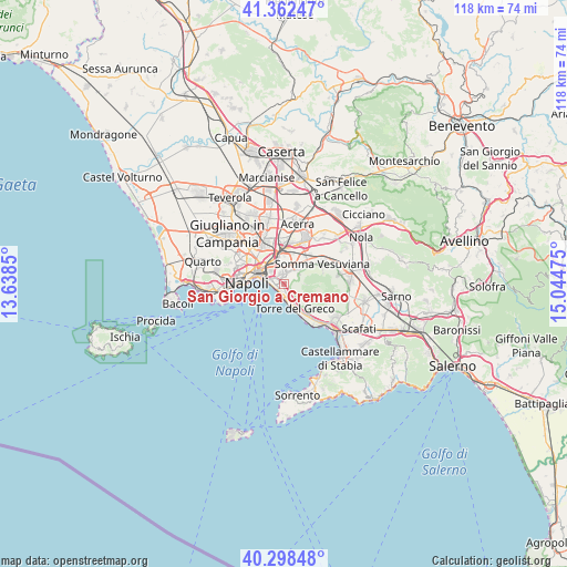 San Giorgio a Cremano on map
