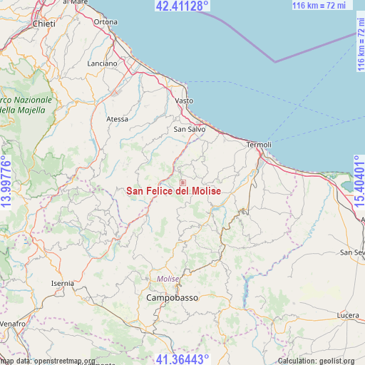 San Felice del Molise on map