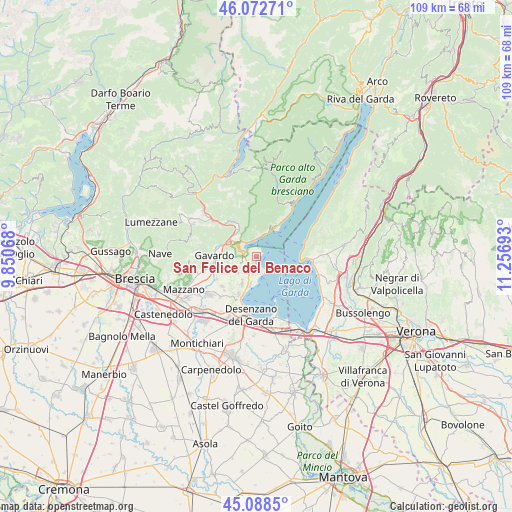 San Felice del Benaco on map