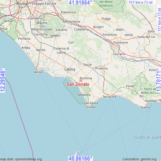 San Donato on map