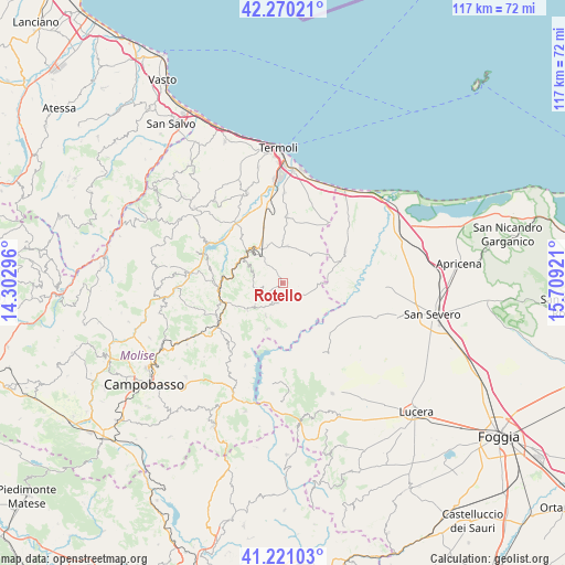 Rotello on map