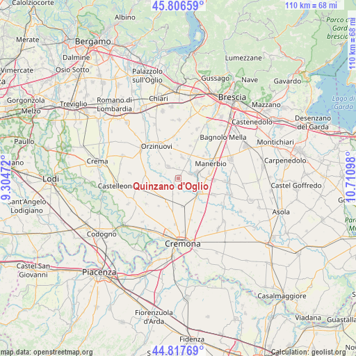 Quinzano d'Oglio on map
