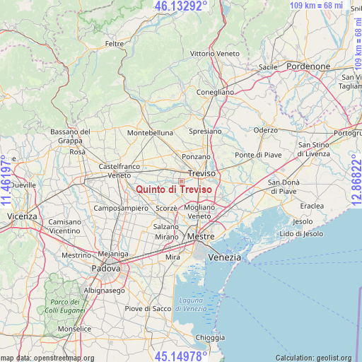 Quinto di Treviso on map