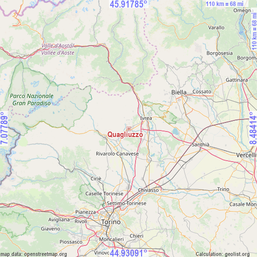 Quagliuzzo on map