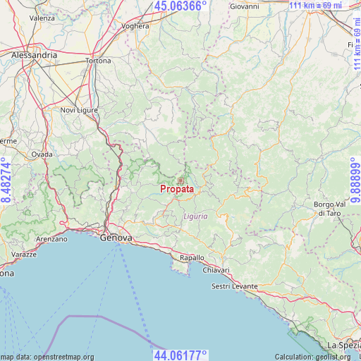 Propata on map