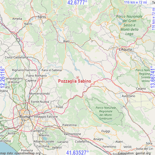 Pozzaglia Sabino on map