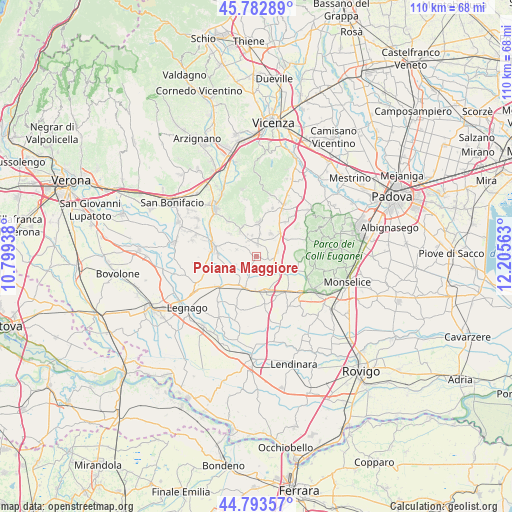 Poiana Maggiore on map