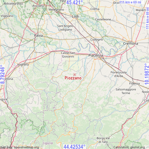 Piozzano on map