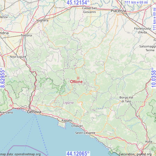 Ottone on map