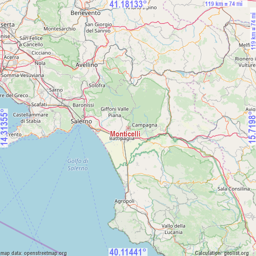 Monticelli on map