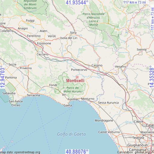 Monticelli on map