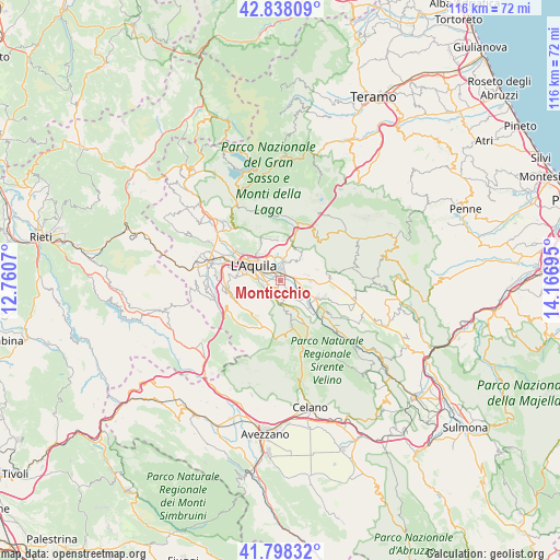 Monticchio on map