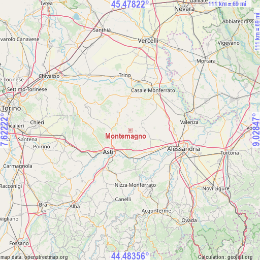 Montemagno on map