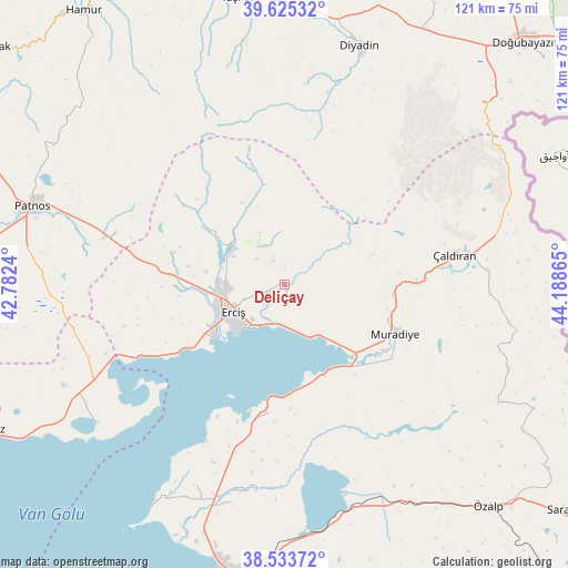 Deliçay on map