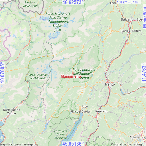 Massimeno on map