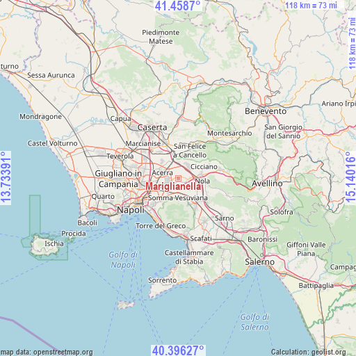 Mariglianella on map