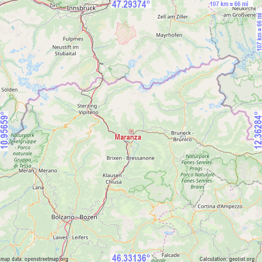 Maranza on map