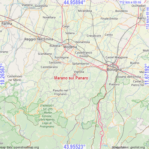 Marano sul Panaro on map