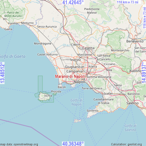 Marano di Napoli on map