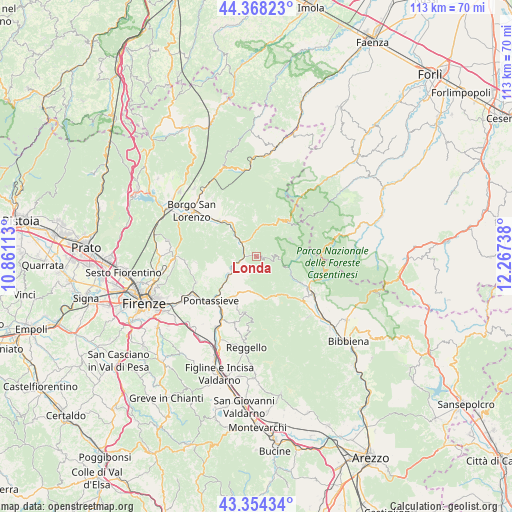 Londa on map