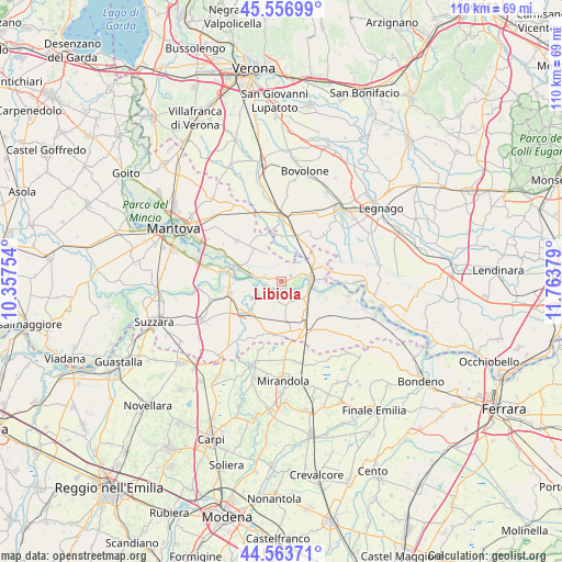 Libiola on map