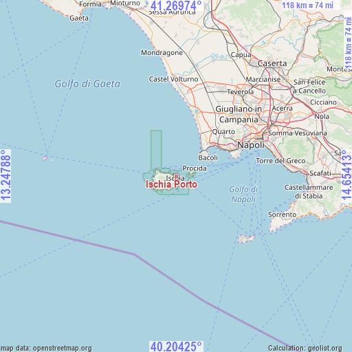 Ischia Porto on map