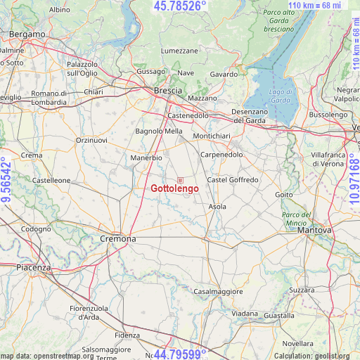 Gottolengo on map