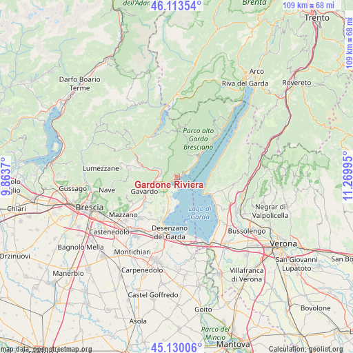 Gardone Riviera on map