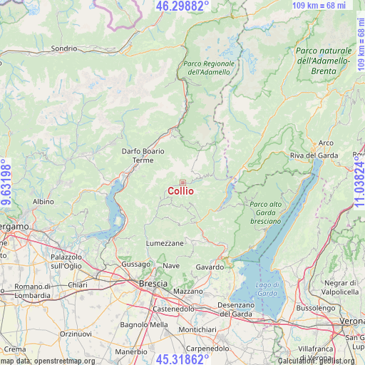 Collio on map