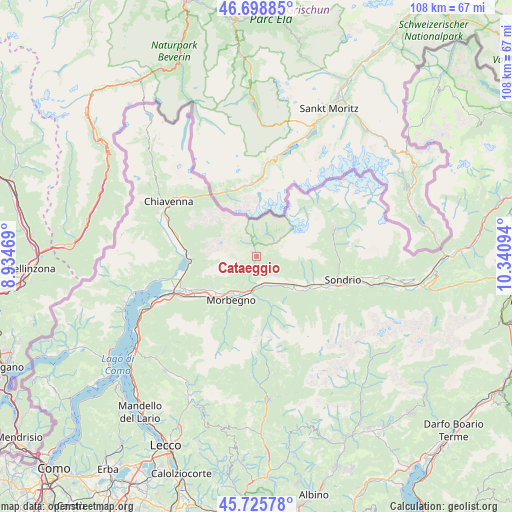 Cataeggio on map