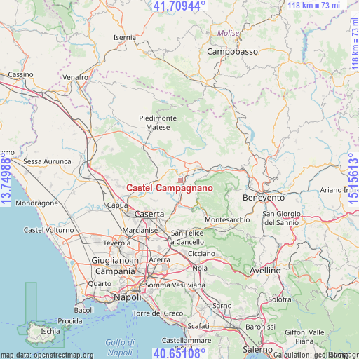 Castel Campagnano on map