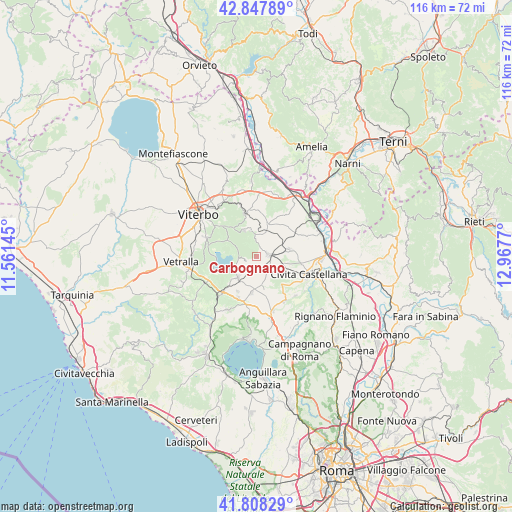 Carbognano on map