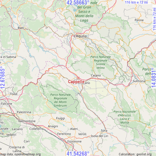 Cappelle on map