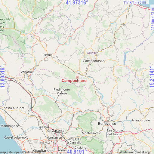 Campochiaro on map