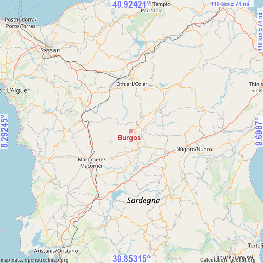 Burgos on map