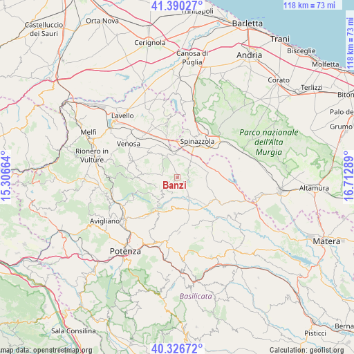 Banzi on map