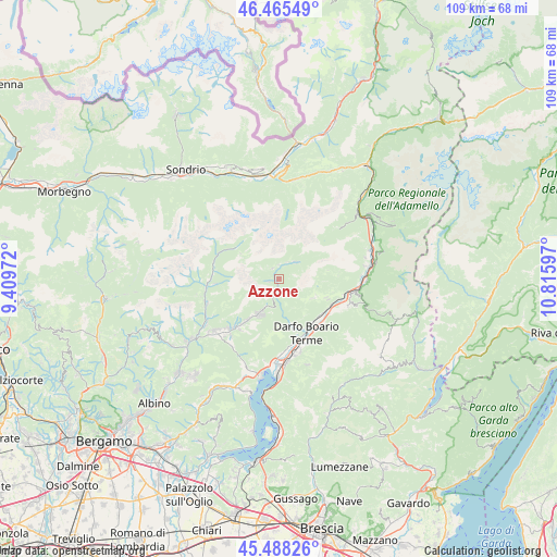 Azzone on map