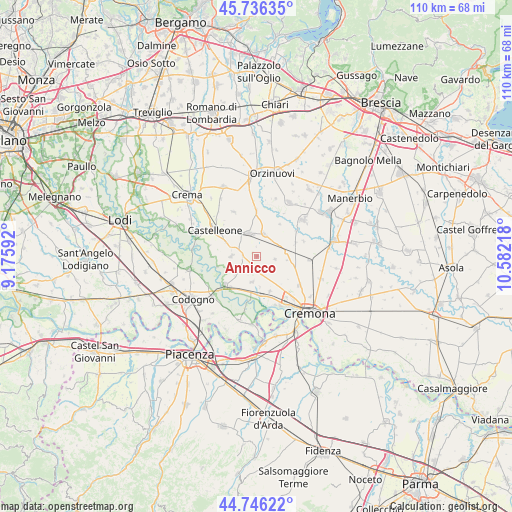 Annicco on map