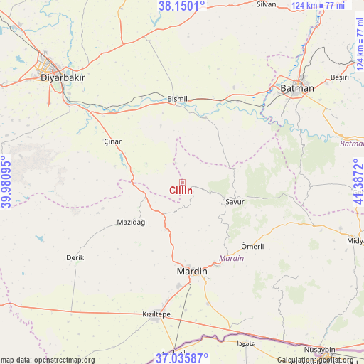 Cillin on map
