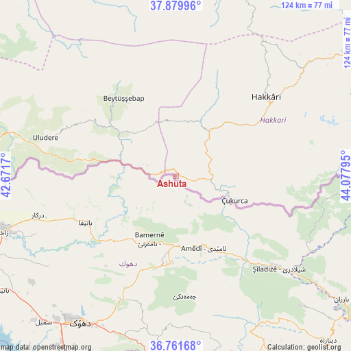 Ashuta on map