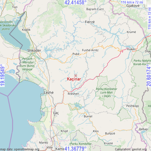 Kaçinar on map