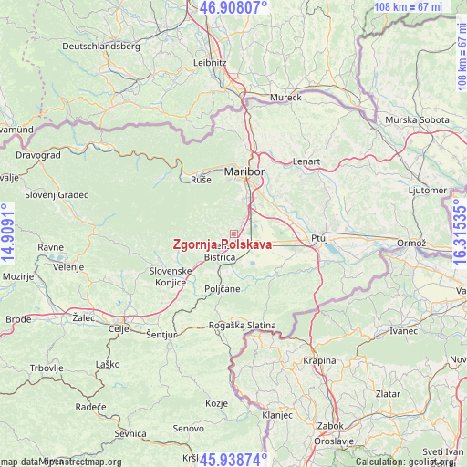 Zgornja Polskava on map