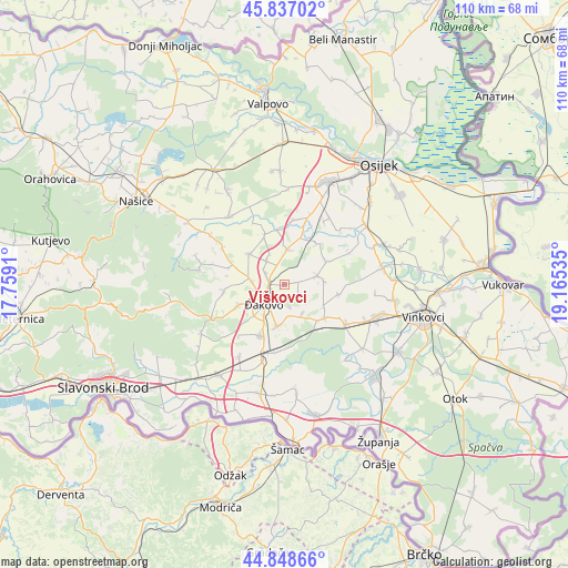 Viškovci on map