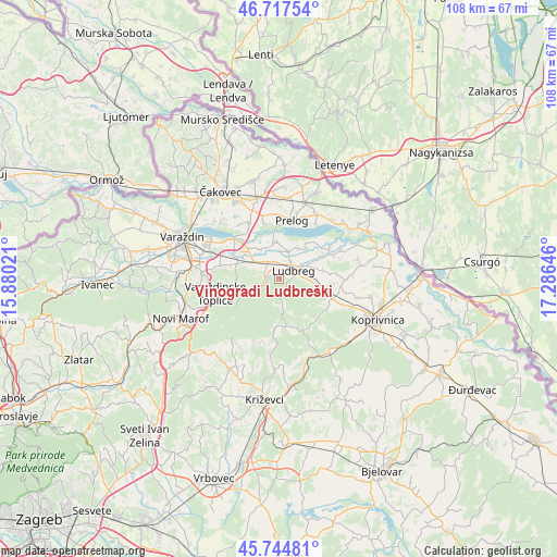 Vinogradi Ludbreški on map