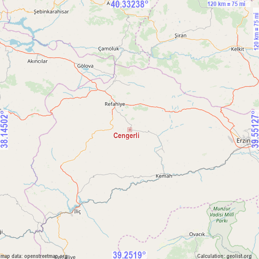 Cengerli on map