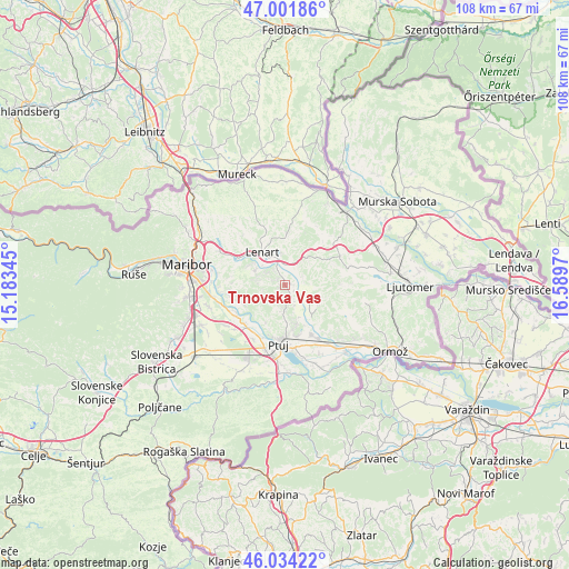 Trnovska Vas on map