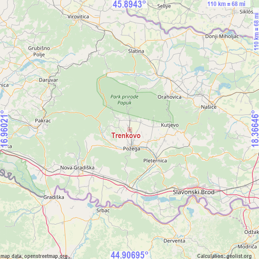 Trenkovo on map