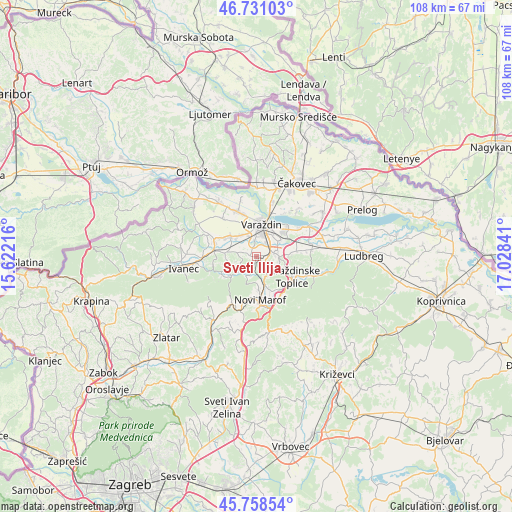 Sveti Ilija on map