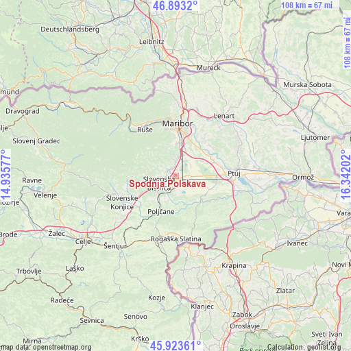 Spodnja Polskava on map